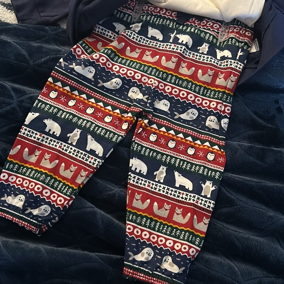 New Baby Polar Bear Family 3-Piece Winter Graphic Playwear Onesie Jacket Pants - Picture 9 of 10